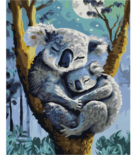 Koala s mláďaťom (24 x 30 cm)